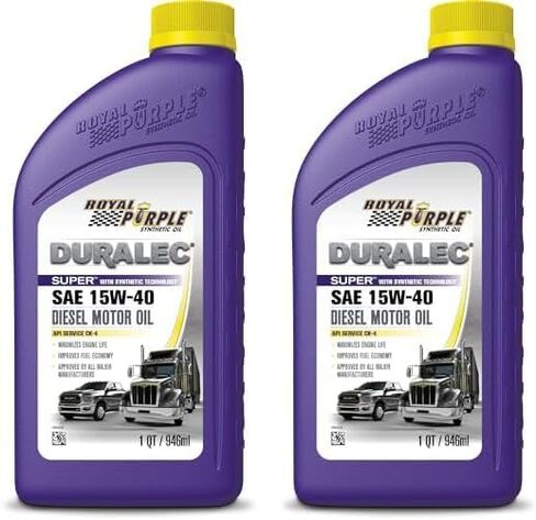 Royal Purple (06154-6PK API-Licensed Heavy Duty CJ-4 SAE 15W-40 High Performance Synthetic Motor Oil - 1 Quart, (Case of 6) in Saudi Arabia