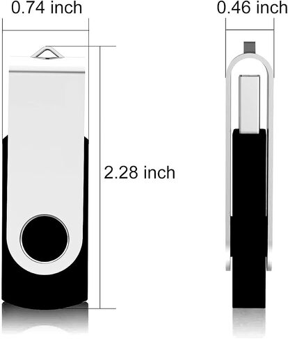 محركات أقراص فلاش 4 جيجا بايت، 5 عبوات، محرك فلاش Alihelan USB USB 2.0، محرك إبهام دوار، عصا ذاكرة U، محرك أقراص القفز مع مؤشر LED (5 ألوان مختلطة: أسود وأحمر وأرجواني وأصفر وأبيض، 4G) in Saudi Arabia
