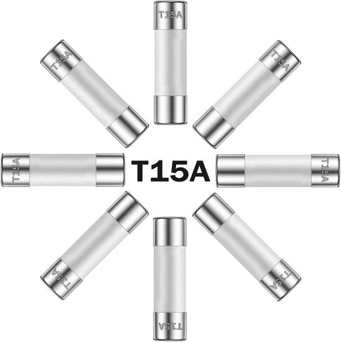 10A 250V 6x30MM Slow Blow Ceramic Fuses 10 Amp 250 Volt 0.24 x 1.18 Inch Time Delay Tube Fuse T10AL250V (Pack of 10Pcs) in Saudi Arabia