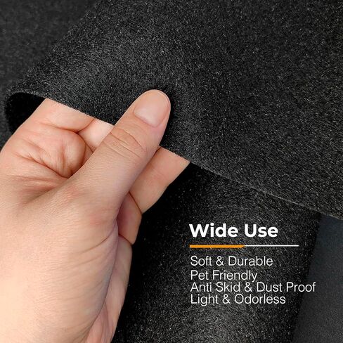 Siless 59"x122" Black Underfelt Carpet for Speaker, Sub Box Carpet, Auto, RV, Boat, Marine, Truck, Car Trunk Felt Fabric Material in Saudi Arabia