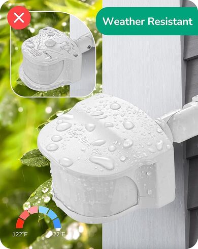 EDISHINE Motion Sensor, 240° & 360° Sensing Angle, Outdoor Motion Sensor 3 Modes, Replacement Motion Sensor, Automatic Dusk to Dawn Motion Sensor, Delay Time & 60FT Detection Range, Black, UL Listed in Kuwait