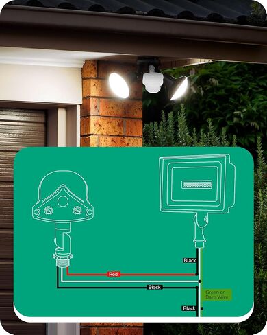 EDISHINE Motion Sensor, 240° & 360° Sensing Angle, Outdoor Motion Sensor 3 Modes, Replacement Motion Sensor, Automatic Dusk to Dawn Motion Sensor, Delay Time & 60FT Detection Range, Black, UL Listed in Kuwait