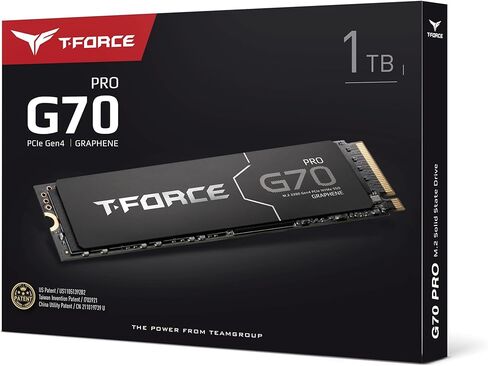 TEAMGROUP T-Force G50 1TB SLC Caching 3D TLC NAND NVMe InnoGrit PCIe Gen4x4 M.2 2280 Gaming SSD with Ultra-Thin Graphene Heat Spreader Read/Write 5000/4800 MB/s TM8FFE001T0C129 in Kuwait