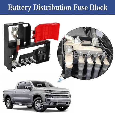 Battery Distribution Fuse Block Compatible with Chevy, GMC, Cadillac Engine Compartment Fuse Box for Tahoe, Silverado, Yukon, Escalade 2014-2020 Replace 84354716 22985570 in Saudi Arabia