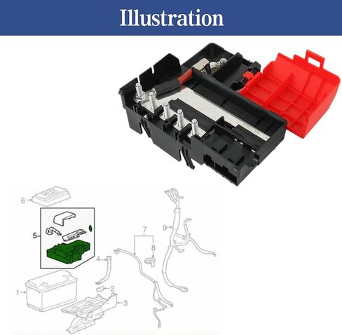Battery Distribution Fuse Block Compatible with Chevy, GMC, Cadillac Engine Compartment Fuse Box for Tahoe, Silverado, Yukon, Escalade 2014-2020 Replace 84354716 22985570 in Saudi Arabia