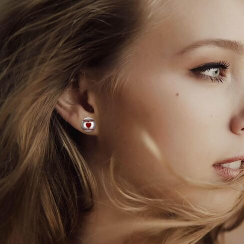 Soccer Ball Stud Earrings for Teens Girls: 925 Sterling Silver Soccer Ball Sports Ear Stud for Women Hypoallergenic Soccer Ball Earrings Sensitive Ears Sports Jewelry Gifts for Daughter in Saudi Arabia