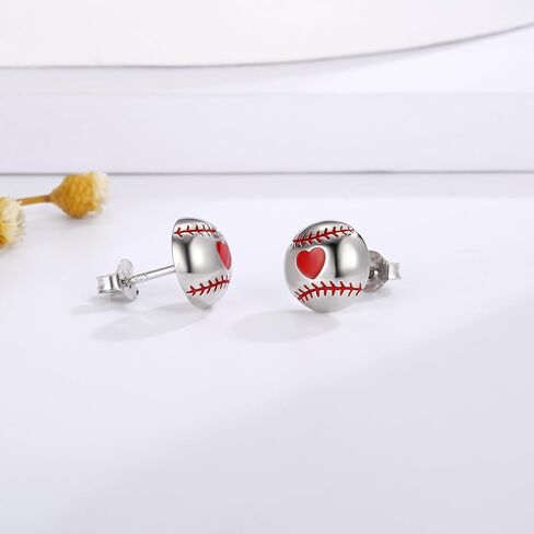 Soccer Ball Stud Earrings for Teens Girls: 925 Sterling Silver Soccer Ball Sports Ear Stud for Women Hypoallergenic Soccer Ball Earrings Sensitive Ears Sports Jewelry Gifts for Daughter in Saudi Arabia