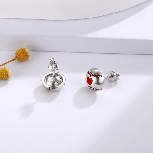 Soccer Ball Stud Earrings for Teens Girls: 925 Sterling Silver Soccer Ball Sports Ear Stud for Women Hypoallergenic Soccer Ball Earrings Sensitive Ears Sports Jewelry Gifts for Daughter in Saudi Arabia