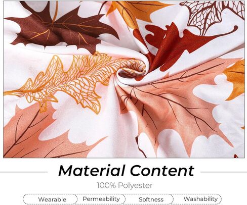 6Pcs Fall Leaves Chair Covers Colorful Maple Leaves Removable Stretch Elastic Dining Chair Slipcover Protector for Autumn Thanksgiving Home Kitchen Decor in Saudi Arabia