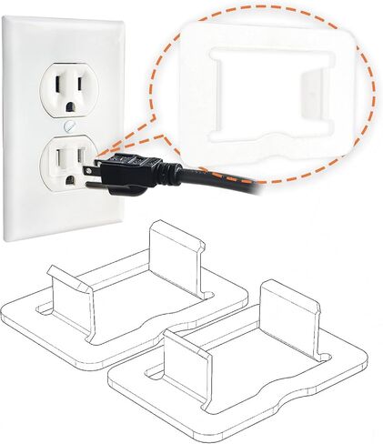 Loose Outlet Fix Plug | Make Your Loose Socket Jack Snug for Power Plug | Socket Extender Secured onto Wall Socket | Won't Fall Out Easily |6 Pack Tight Plus 6 Pack Medium Tight - Matte White in Saudi Arabia