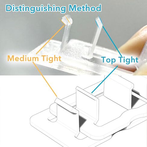 Loose Outlet Fix Plug | Make Your Loose Socket Jack Snug for Power Plug | Socket Extender Secured onto Wall Socket | Won't Fall Out Easily |6 Pack Tight Plus 6 Pack Medium Tight - Matte White in Saudi Arabia