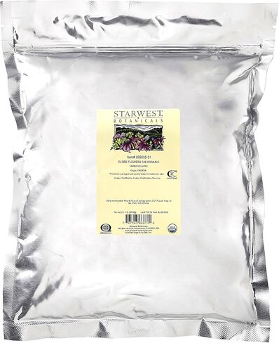 زهور البيلسان العضوية المقطوعة والمخلوطة - سامبوكوس نيجرا، 1 رطل، (ستارويست بوتانيكالز) in Kuwait