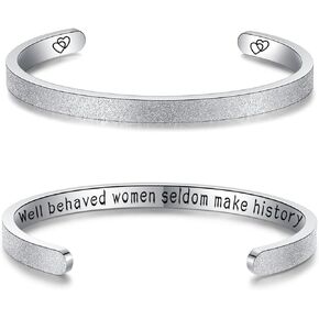 Inspirational Bracelets for Women Mothers Day Bracelet from Daughter Cuff Bracelets for Women Motivational Bracelets