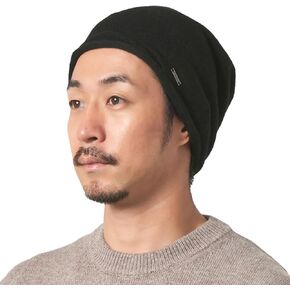 100% Cashmere Womens Tobaggon Hat - Mens Slouchy Knit Slouch Beanie for Men Beanie Hat Knitted Wool Cap All Season