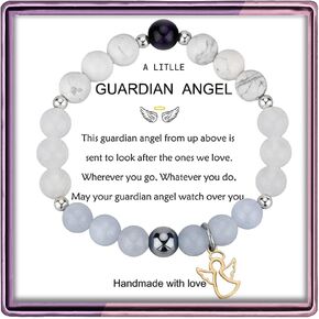 سوار الملاك الساحر للنساء والفتيات، سوار الملاك الحارس الصغير، سوار اتصال ملائكي، مجوهرات روحية، مجوهرات ريكي مملوءة، هدية دينية لها in Kuwait