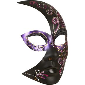 Women Lady Girls Costume Venetian Half Face Mask Halloween Masquerade Mask Mardi Gras Cosplay Party Masque in Kuwait