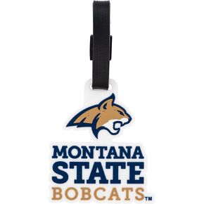 Montana State University Luggage Tag Bobcats MSU Tags Bag (PVC Luggage Tag - Design A)