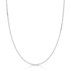 قلادة بلينغ فور يور باك من الفضة الإسترليني عيار 925 مقاس 8 مم للنساء والرجال، مقاسات 14 بوصة - 30 بوصة in Kuwait