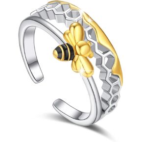 PCTJYFU 925 Sterling Silver Four Leaf Clover Ring stacking Rings For Women in Kuwait