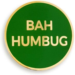 Pinsanity "Bah Humbug" Christmas Holiday Enamel Lapel Pin