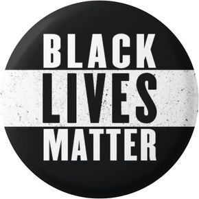 Black Lives Matter Pin for Jackets Anti-Racism BLM Movement Equality Social Change Political Button Pinback 1.5 Inches