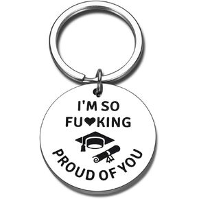 Funny Graduation Gifts for Him Her Class of 2024 Keychain Gifts High School College Master Phd Graduation Gifts for Nurse Lawyer Student Bulk Graduate Gifts for Son Daughter 2024 Senior Night Gifts