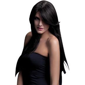 Fever Women's Amber Wig 28Inch 71Cm Long Straight with Feathered Fringe