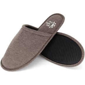 Sunshine Code Women's Memory Foam Cotton Washable Slippers with Matching Travel Bag for Home Hotel Spa Bedroom