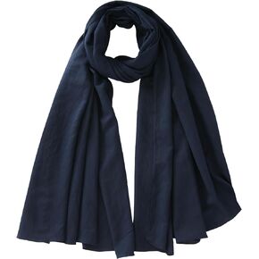 Long Lightweight Soft Scarf for Women and Men Large Shawl Wrap Cotton Blend Scarves
