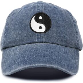 DALIX Ying Yang Dad Hat Baseball Cap Zen Peace Balance Philosophy Vintage