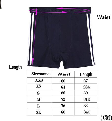 5P Mens Boxer Briefs Breathable Cotton Underwear for Men Pack of 5 [ XXS - L ] in Saudi Arabia