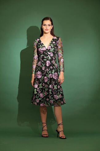 Maggy London Women's Occasion Holiday Embroidered Dress Embroidery Event Wedding Party Guest of in Saudi Arabia