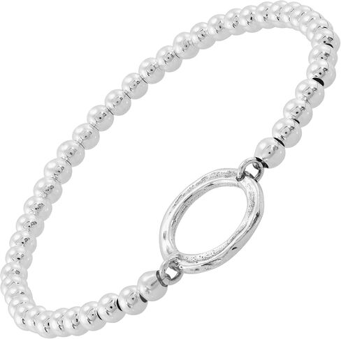 Silpada 'Common Ground' Bead Bracelet in Sterling Silver. 6.5" in Saudi Arabia