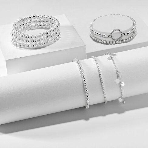 Silpada 'Common Ground' Bead Bracelet in Sterling Silver. 6.5" in Saudi Arabia