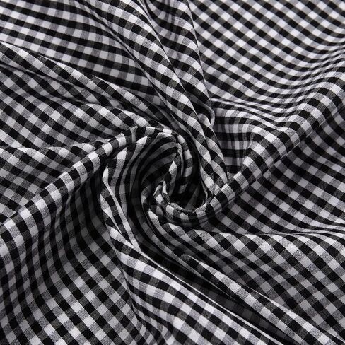 GERINLY Gingham Bandana Women Square 2 PCS وشاح الشعر عمامة التعادل القطن وشاح الرأس منديل مع صندوق هدية in Saudi Arabia