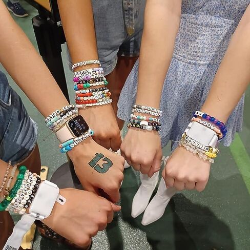 Eamom Taylor Merch 14 Pairs TS Friendship Bracelet Taylor Jewelry Singer Inspired Friendship Bracelet Kit Taylor Outfit for Taylor Fans in Kuwait