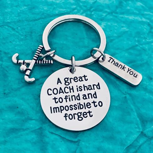 سبورتي بيلا سلسلة مفاتيح مدرب الهوكي الميداني، هدايا لمدرب الهوكي الميداني، سلسلة مفاتيح للرجال والنساء من جريت كوتش is Hard to Find But Impossible to Forget in Kuwait