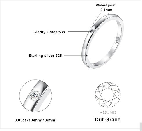 JewelryPalace 14K Yellow Rose Gold 925 Sterling Silver Ring Sets, 1 3 5 Stones Bezel Cubic Zirconia Stackable Rings for Women, Tri-Tone Anniversary Eternity Wedding Bands Promise Ring for her in Saudi Arabia