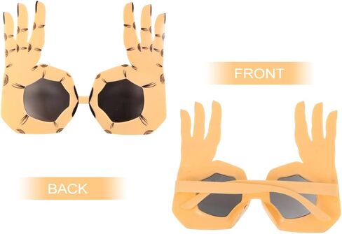 زينة الهالوين 5 قطع نظارات إصبع مبتكرة للحفلات نظارات مكياج مضحكة زي صور بوث نظارات شمسية دعائم أحمق نظارات إصبع نمذجة الملابس البلاستيكية in Kuwait