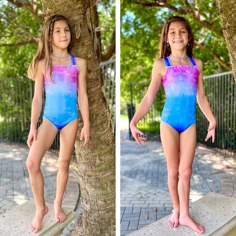 Arshiner Girls Ballet Dance Leotards Straps Back Camisole Tank Leotard Gymnastics Dancewear for Kids in Saudi Arabia
