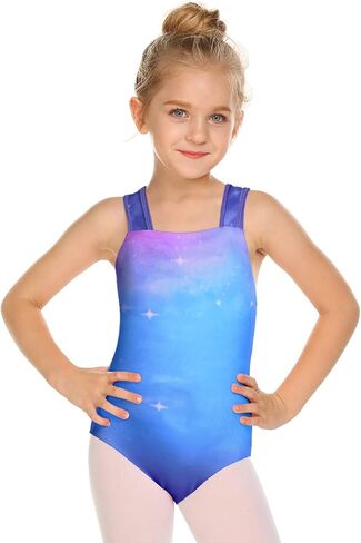 Arshiner Girls Ballet Dance Leotards Straps Back Camisole Tank Leotard Gymnastics Dancewear for Kids in Saudi Arabia