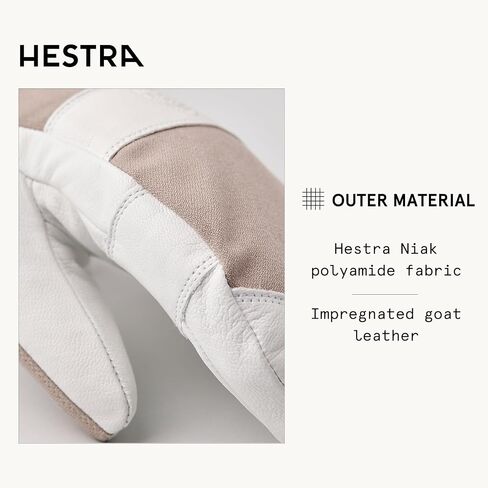 Hestra Women’s Voss CZone Mitt I Leather, Waterproof, Alpine Skiing Gloves in Saudi Arabia