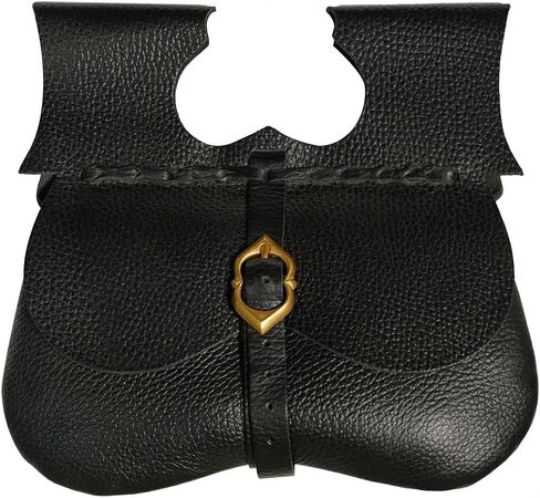 Mythrojan Leather Medieval Pirate Hip Pouch Larp Cosplay Coin Purse Bag - Brown in Saudi Arabia