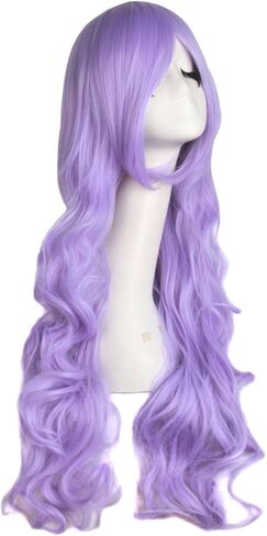 شعر مستعار مموج مموج مموج أرجواني فاتح بطول 80 سم من مابوب بيوتي in Kuwait