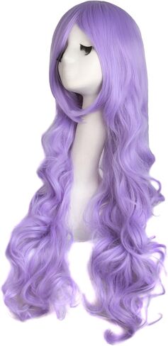 شعر مستعار مموج مموج مموج أرجواني فاتح بطول 80 سم من مابوب بيوتي in Kuwait