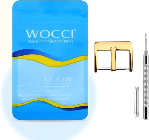 WOCCI Watch Bands Square Buckle, Replacement Clasp, Stainless Steel, Choice of Color and Size in Kuwait
