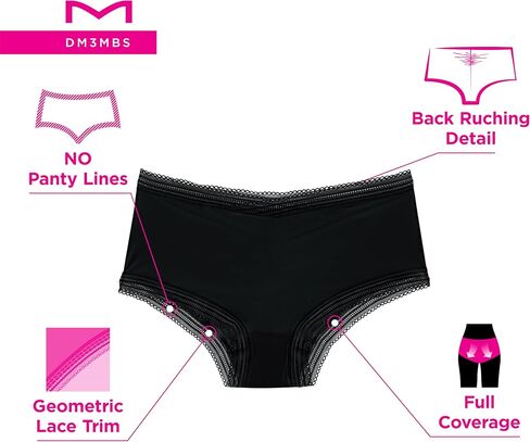Maidenform Women's Microfiber Underwear, Modern Full Coverage Boyshort Panty, 3-Pack in Saudi Arabia