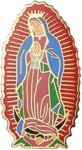 Our Lady of Guadalupe Virgin Mary Jesus Christian 1.2" Enamel Pin Badge in Saudi Arabia