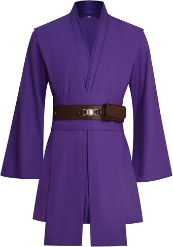 زي تونيك رجالي لزي Jedi للبالغين Anakin Skywalker أزياء الهالوين التأثيرية مجموعة كاملة من بدلات الفارس الموحدة in Kuwait