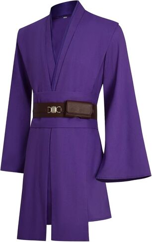 زي تونيك رجالي لزي Jedi للبالغين Anakin Skywalker أزياء الهالوين التأثيرية مجموعة كاملة من بدلات الفارس الموحدة in Kuwait